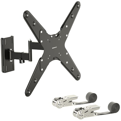 Mount-It! Weatherproof Full-Motion Column TV Mount for 32 to 65 TVs, Holds Up to 55 lbs., Black (MI-414)