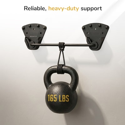 Mount-It! No-Stud Low-Profile TV Wall Mount for 32" to 100" TVs, Holds Up to 220 lbs., Black (MI-417)