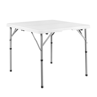 Regency Trestle Series 34 Heavy Duty Square Folding Table, White (TBM3434WH)