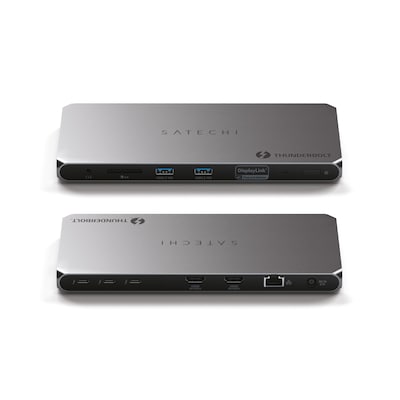 Satechi Thunderbolt 4 Multi-Display Docking Station, Space Gray (ST-DT4MDM-US)
