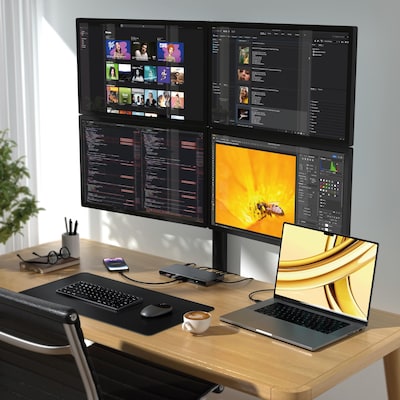 Satechi Thunderbolt 4 Multi-Display Docking Station, Space Gray (ST-DT4MDM-US)