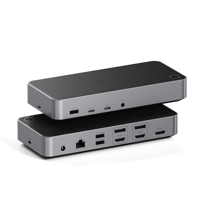 Satechi Triple 4K Display Docking Station, Space Gray (ST-D4KTM-US)