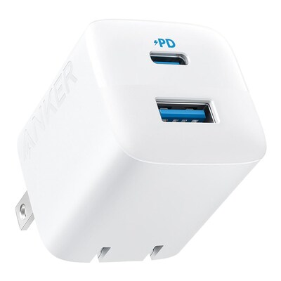Anker 323 USB-C/USB-A Universal Wall Charger, 33W, White (A2326J21-1)