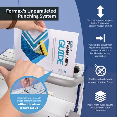 Formax ReadyCoilM Premium Manual Punch and Electric Coil Binding Machine, 160 Sheet Capacity
