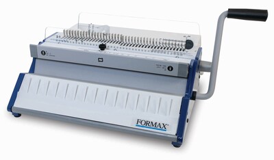 Formax ReadyWire3E Premium Electric Punch and Manual Wire Binding Machine, 135 Sheet Capacity