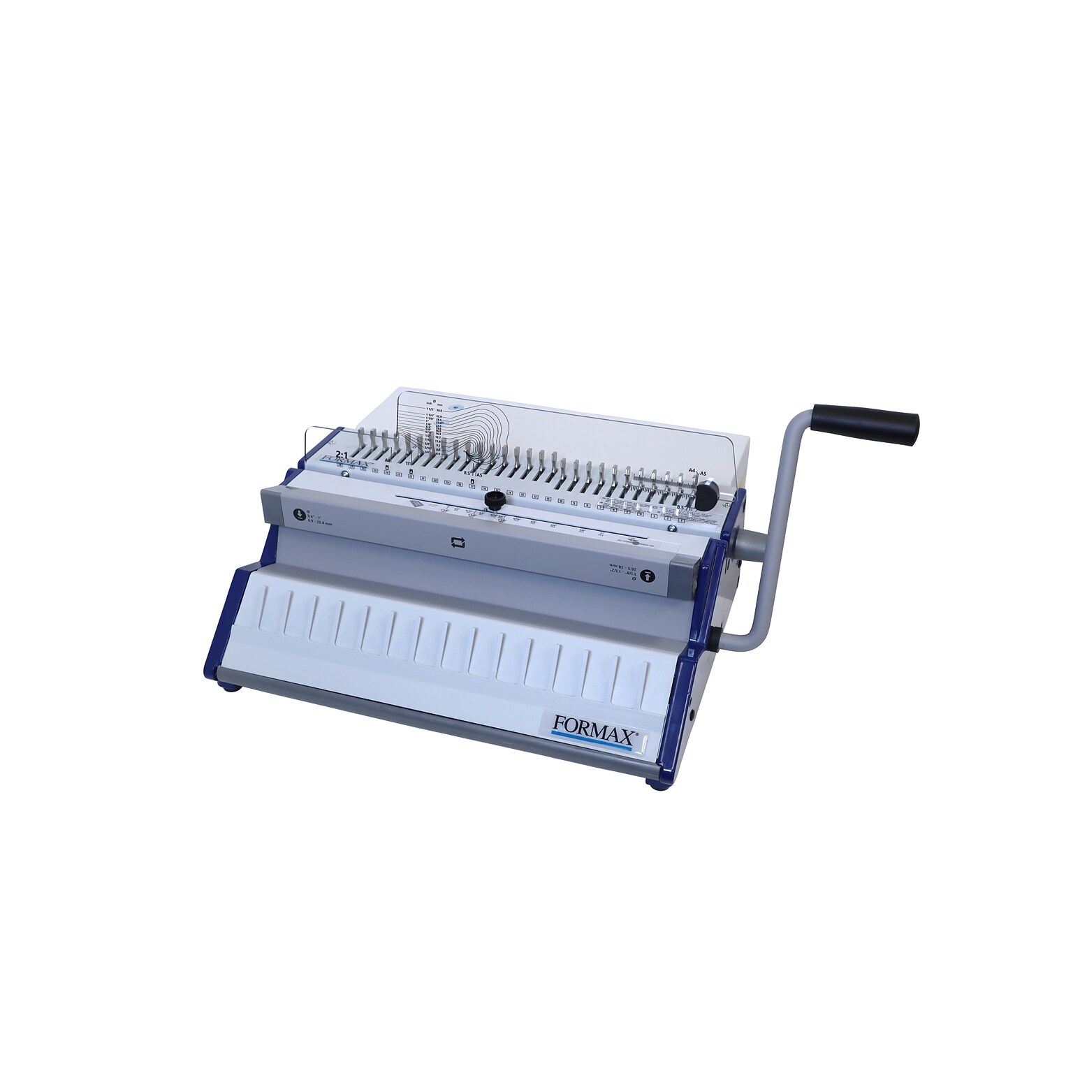 Formax ReadyWire2E Premium Electric Punch and Manual Wire Binding Machine, 340 Sheet Capacity