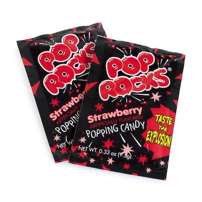 Pop Rocks Strawberry Hard Candy, 0.33 oz., 24 Pieces (209-00231)