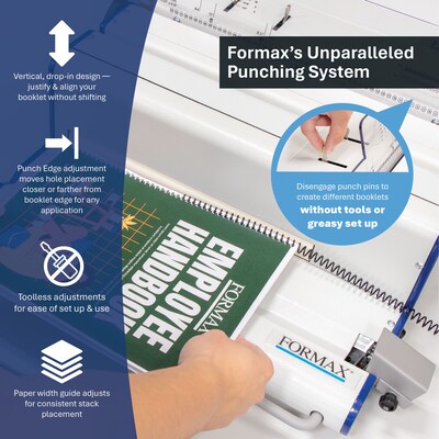 Formax Pro Coil Bind Pack with Electric Punch, Punch Die, and Electric Coil Binder