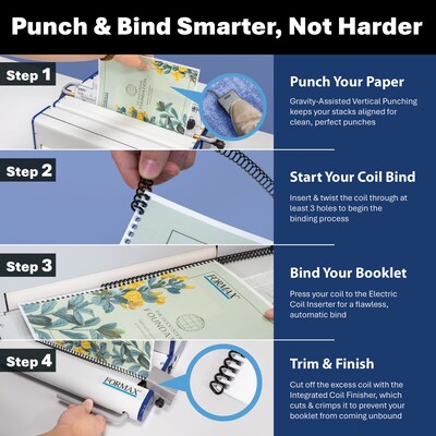 Formax Pro Coil Bind Pack with Electric Punch, Punch Die, and Electric Coil Binder