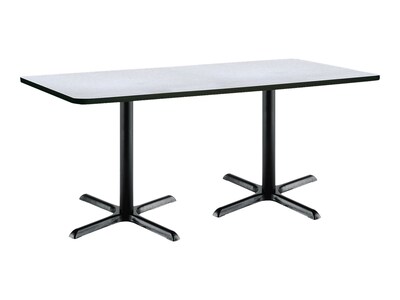 KFI Urban Loft Table, 36"D x 72"W, Gray Nebula (T3672-B2025-BK-GYN)