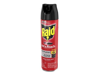 Raid Ant & Roach Killer 26 Aerosol for Ants & Roaches, Outdoor Fresh Scent, 17.5 oz. (669798)