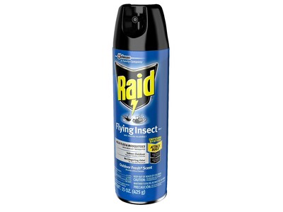 Raid Flying Insect Killer 7 Aerosol for Insects, Outdoor Fresh Scent, 15 oz. (300816)