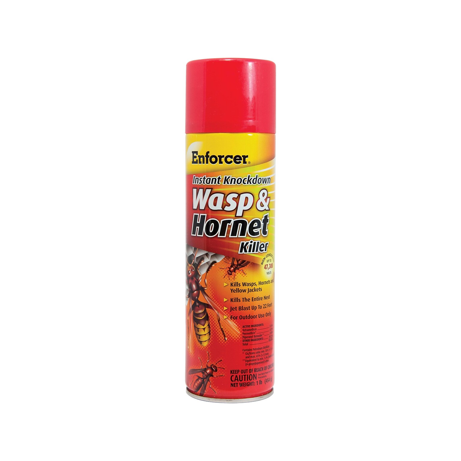 Enforcer Instant Knockdown Aerosol for Wasps & Hornets, Unscented, 16 oz.