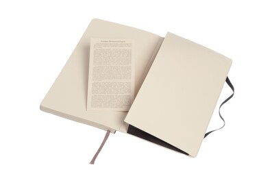 Moleskine Classic Notebook, Soft Cover, Larege, 5" x 8.25", Dotted, Black (892741XX)