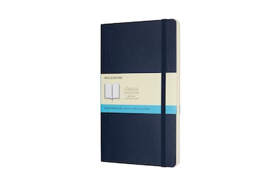 Moleskine Classic Notebook, Soft Cover, Large, 5 x 8.25, Dotted, Sapphire Blue (854764XX)