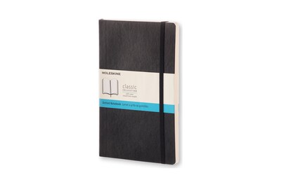 Moleskine Classic Notebook, Soft Cover, Larege, 5" x 8.25", Dotted, Black (892741XX)