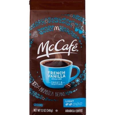 McCafé French Vanilla Coffee, Light Roast, 12 oz. Bag (5000358165/GN53)