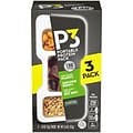 P3 Portable Protein Honey Roasted Peanuts, Sweet & Spicy Teriyaki Jerky, and Sunflower Kernelss, 3/Pack (GEN02034)