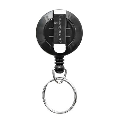 Sicurix Standard ID Badge Reel Round Belt Clip, Black (BAU68874)