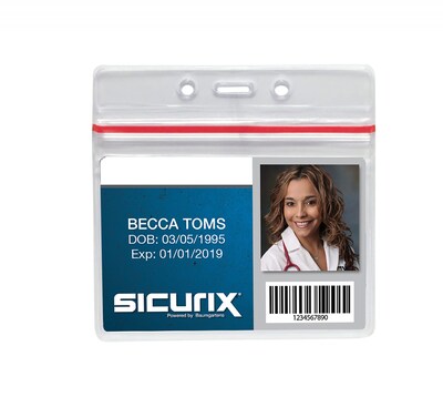 Sicurix Sealable ID Badge Holders (BAU47830)