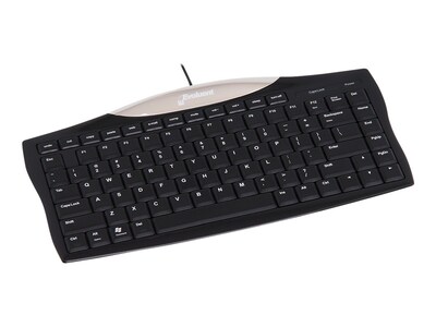 Evoluent Essentials Full Featured Compact Wired Keyboard, Black (EKB)