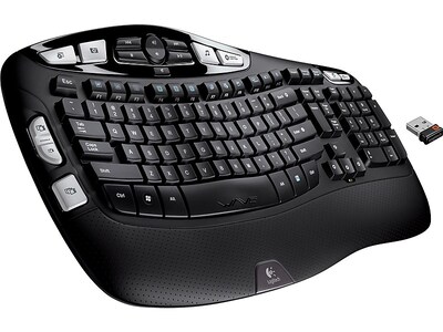 Logitech K350 Wireless Keyboard, Black (920-001996)