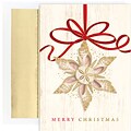Shell Ornament Holiday Greeting Card, 5.625 x 7.875, 18 Cards with Foil Lined Envelopes (918900)