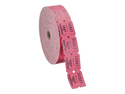 Staples Double Ticket Roll, 2000/Roll (19163)