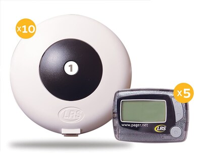 LRS Pronto One-Button Push-for-Service System, 10/Kit