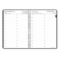 2020 House of Doolittle 7 x 10 Daily And Monthly 24-7 Planner Calendar, Blue/Black (HOD289632)