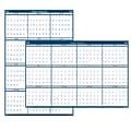 2020 House of Doolittle, 66 x 33, Laminated Wipe Off Wall Calendar Classic Reversible, Blue (HOD3961)