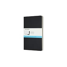 Moleskine Cahier Journal, 5 x 8.25, Dotted Ruled, Black, 80 Pages, 3/Pack (719213)