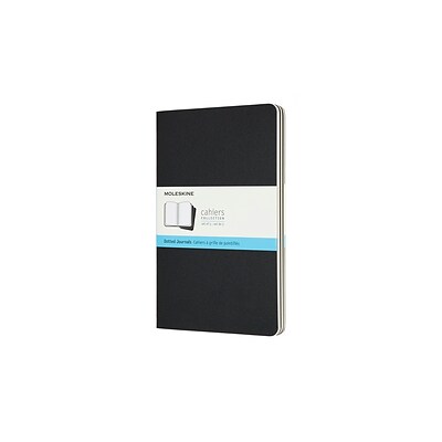 Moleskine Cahier Cardboard Journal, 5W x 5.25L, Black, 3/Pack (719213)
