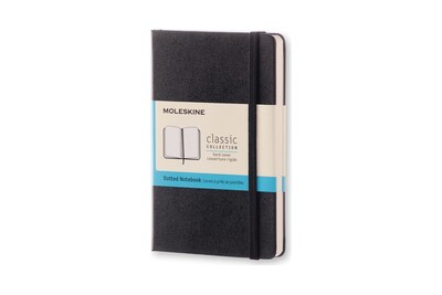 Moleskine Classic Notebook, Hard Cover, Pocket, 3.5 x 5.5, Dotted Sheets, Black (895285XX)