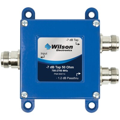 Wilson Electronics 2-Way Cellular Signal Tap (N-Connector; 50O), -7dB (859114)