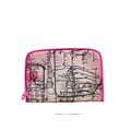New York City Subwayline Clear Map Toiletries Case, Pink