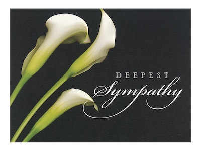 JAM Paper Sympathy Card, 25/Pack (526BG450WB)