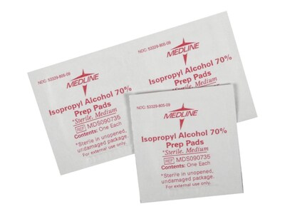 Medline Alcohol Pads, 3000/Carton (MDS090737)