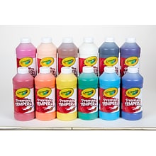 Crayola Assorted Paint Set, 16oz, 12/Pack (54-8516)