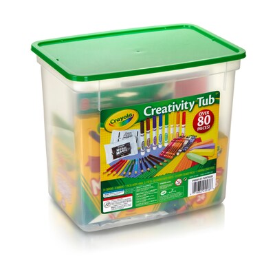 Crayola Creativity Tub, 80/Pieces Per Box (04-5358)