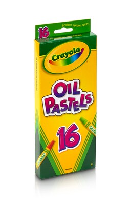 Crayola Oil Pastels, Assorted Colors, 16/Box (52-4616)