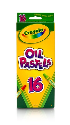 Crayola Oil Pastels, Assorted Colors, 16/Box (52-4616)