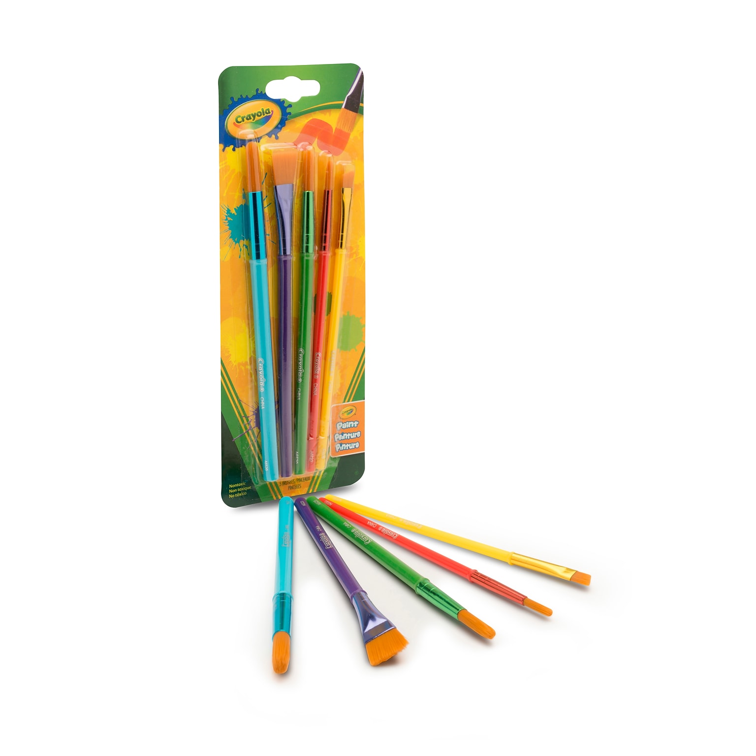 Crayola Arts and Craft Brush Set , 5/Pack (05-3506)