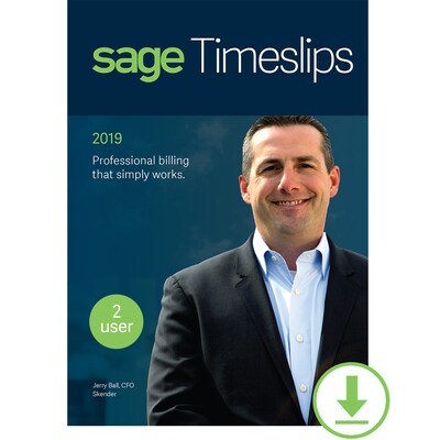 Sage Timeslips 2019 Time and Billing 2-User for Windows (1-2 Users) [Download]