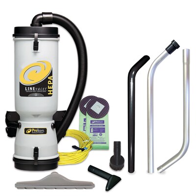 ProTeam LineVacer HEPA 10 Quart Backpack Vacuum with High Filtration Tool Kit (100277)