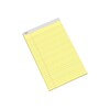 Diversity Products Solutions by Staples 8.5 x 14 Wide Ruled Paper Pads, Canary, 50 Sheets/Pad, 12/