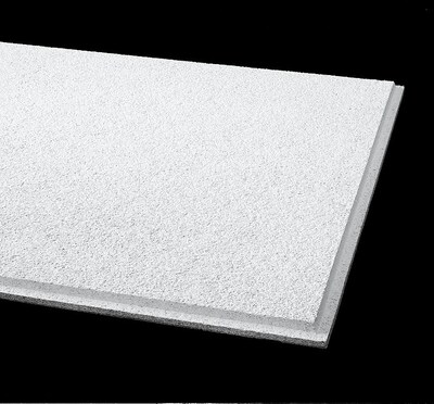Armstrong Cirrus Beveled Tegular 2 X2 White Ceiling Tile 12 Count 589b
