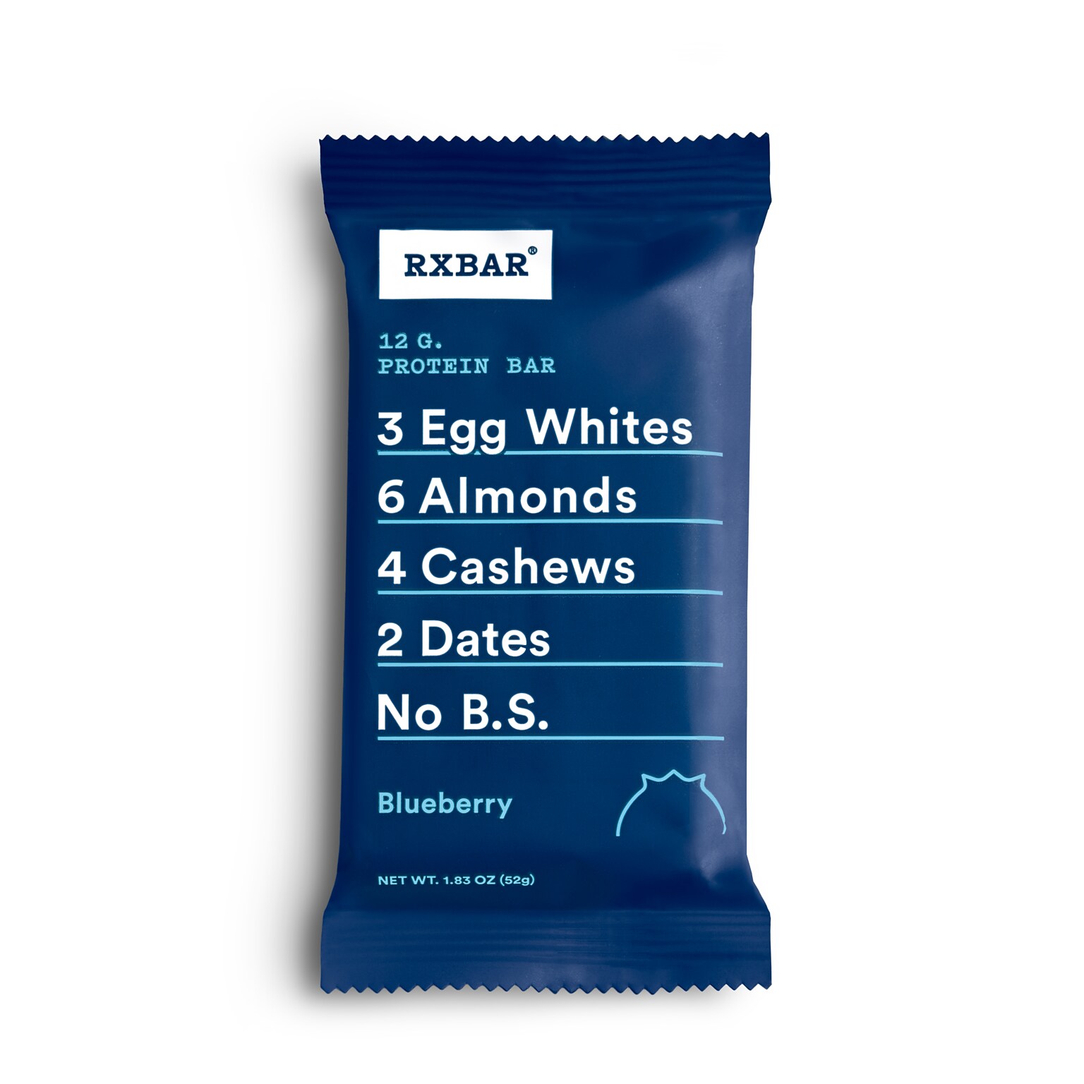 RXBAR Blueberry Protein Bar, 1.83 oz, Box of 12 (CGO00426)