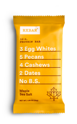 RXBAR Maple Sea Salt Bar, 1.83 oz, Box of 12 (CGO00440)