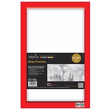 Seco Snap Frame, 11 x 17, Red (SN1117)